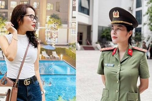 Nữ BTV mang quân hàm đại úy công an mix đồ đa phong cách, tôn dáng đẹp
