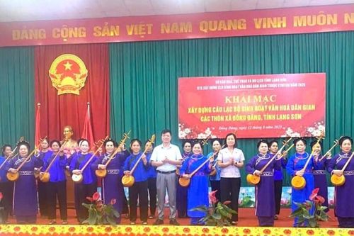 Xây dựng CLB sinh hoạt văn hóa dân gian dân tộc Tày, Nùng gắn với phát triển du lịch