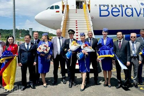 An Giang: Đón chuyến bay đầu tiên từ Belarus đến Phú Quốc