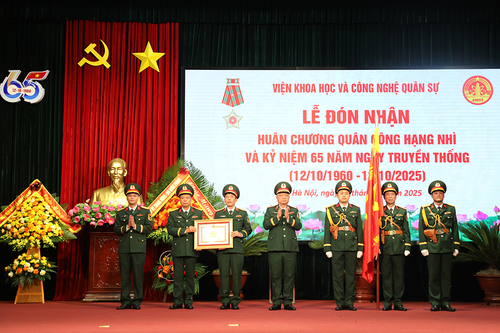 Viện Khoa học và Công nghệ Quân sự: Đón nhận Huân chương Quân công hạng Nhì và kỷ niệm 65 năm Ngày truyền thống