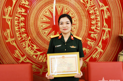 Thiếu tá QNCN Vũ Thị Hương Mai: Kỷ niệm thiêng liêng, xúc động trong cuộc đời quân ngũ