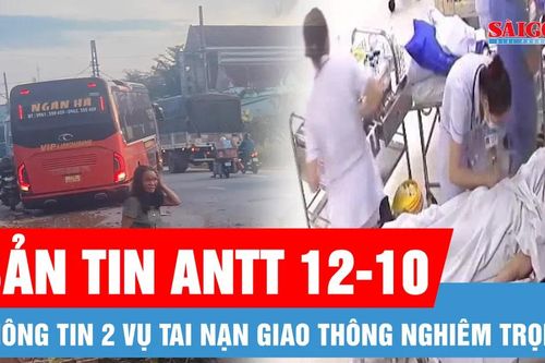 Bản tin ANTT 12-10: Kích hoạt báo động đỏ cứu 7 người bị thương nặng trên chuyến xe từ Quảng Ngãi đi Đà Nẵng; Tai nạn xe khách với xe máy, 2 người chết