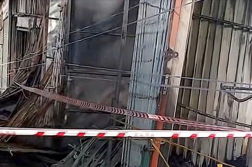 Đồng Tháp: Cháy chợ Bình Hàng Tây, 9 ki ốt bị thiêu rụi