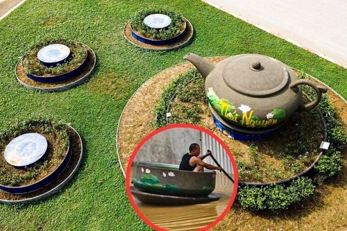 Cận cảnh vị trí 3 chén trà 'lạc trôi' trong đợt mưa lũ gây sốt mạng xã hội Thái Nguyên