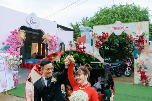Yêu cô hàng xóm bên kia bức tường rào, chú rể Đồng Nai chỉ mất 30 giây rước dâu