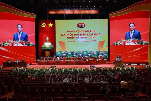 Sáng 13/10, khai mạc Đại hội đại biểu Đảng bộ Chính phủ lần thứ I, nhiệm kỳ 2025-2030