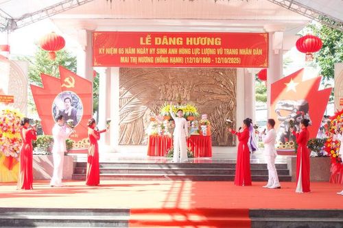 Dâng hương tưởng nhớ nữ Anh hùng đất Giồng Riềng