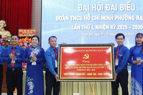Đại hội đại biểu Đoàn Thanh niên Cộng sản Hồ Chí Minh phường Rạch Giá lần thứ I