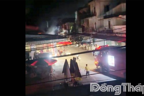 Đồng Tháp: Kịp thời khống chế đám cháy tại chợ Bình Hàng Tây
