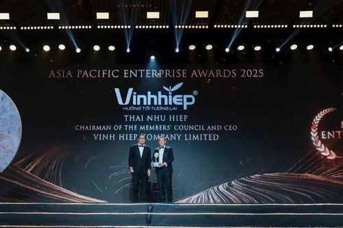 Vĩnh Hiệp Gia Lai đạt 'cú đúp' giải thưởng tại APEA 2025