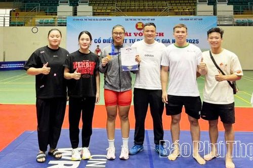 Phú Thọ giành Huy chương Vàng tại Giải Vô địch Vật cổ điển, Vật tự do Quốc gia 2025