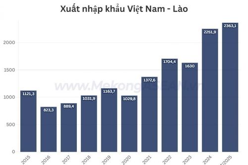 Xuất nhập khẩu Việt Nam – Lào 9 tháng năm 2025 tăng cao kỷ lục