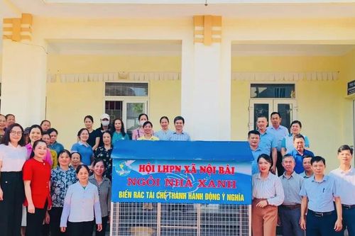 Xã Nội Bài khánh thành mô hình 'Ngôi nhà xanh - Biến rác tái chế thành hành động ý nghĩa'