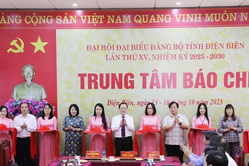 Khai trương Trung tâm Báo chí phục vụ Đại hội Đảng bộ tỉnh Điện Biên lần thứ XV