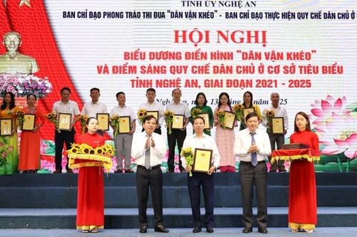 Nghệ An biểu dương gương điển hình 'Dân vận khéo', điểm sáng quy chế dân chủ ở cơ sở