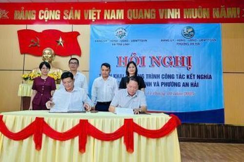 Triển khai 7 nội dung phối hợp, hỗ trợ giữa xã Trà Linh và phường An Hải giai đoạn 2025 – 2026