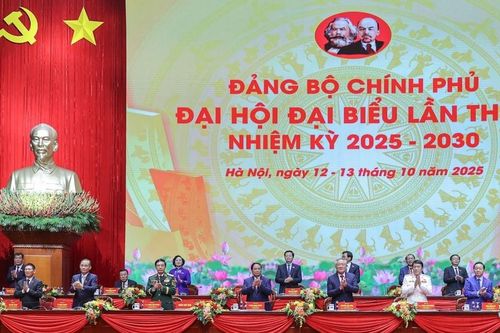 Đại hội Đảng bộ Chính phủ lần thứ I, nhiệm kỳ 2025 - 2030 thành công rất tốt đẹp