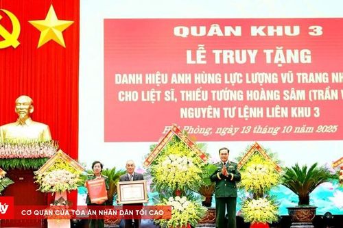 Truy tặng danh hiệu Anh hùng Lực lượng vũ trang nhân dân cho liệt sĩ, Thiếu tướng Hoàng Sâm