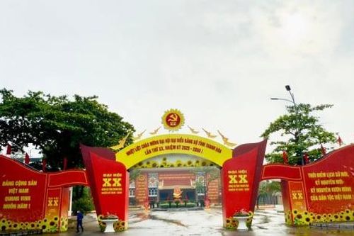 Cận cảnh nơi tổ chức Đại hội Đảng bộ tỉnh Thanh Hóa lần thứ XX
