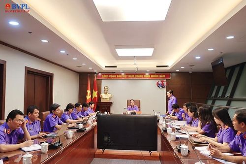 Phó Viện trưởng VKSND tối cao Trần Hải Quân làm việc với Cục 1, Cục 2 và Cục 3