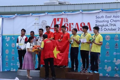 Bắn súng Việt Nam tạm dẫn đầu Giải vô địch Đông Nam Á 2025