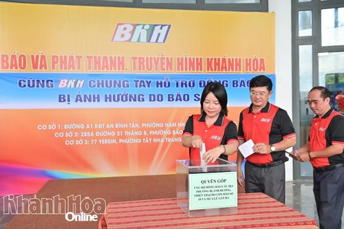 Báo và Phát thanh, Truyền hình Khánh Hòa phát động ủng hộ đồng bào bị thiệt hại do thiên tai