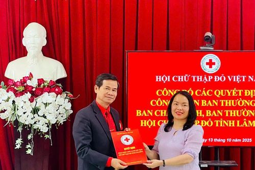 Ông Nguyễn Quang Minh giữ chức Chủ tịch Hội Chữ thập đỏ Lâm Đồng