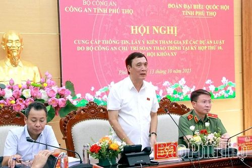 Lấy ý kiến tham gia các dự án luật do Bộ Công an chủ trì soạn thảo