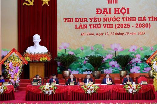 Hà Tĩnh khai mạc Đại hội Thi đua yêu nước lần thứ VIII: Lan tỏa tinh thần yêu nước, khát vọng phát triển