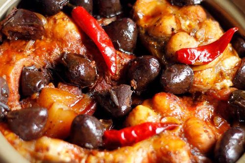 'Đưa cơm' với món trám kho ngày lạnh trời
