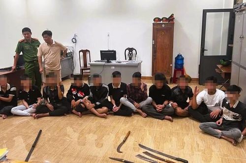 Ngăn chặn kịp thời nhóm thanh thiếu niên mang dao đi đánh nhau