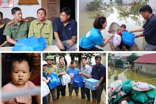 Món quà thiết thực gửi tới đồng bào vùng lũ Đa Phúc