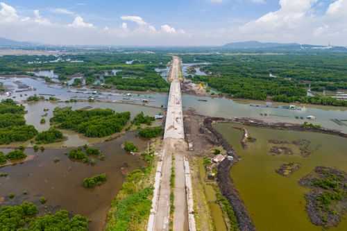 Đường 4.000 tỷ đồng kết nối cảng Cái Mép tăng tốc về đích