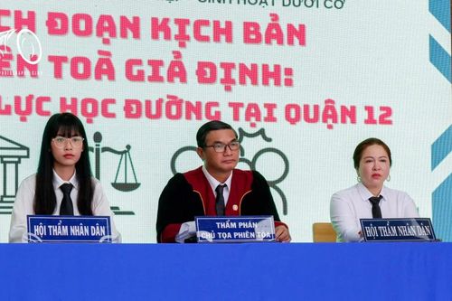 Học sinh 'thấm' luật bằng trải nghiệm thực tế qua phiên tòa giả định