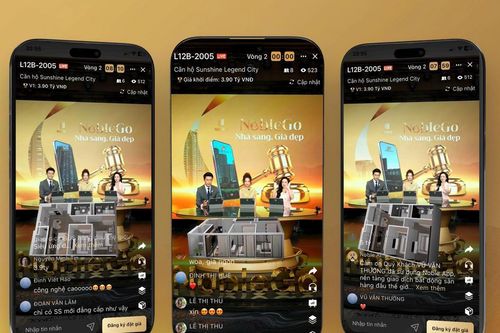 Sunshine Legend City 'gây sốt' với công nghệ sa bàn ảo lần đầu xuất hiện trên sóng livestream NobleGo