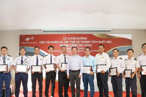 Saigon Centre tuyên dương cá nhân, tập thể có thành tích xuất sắc trong công tác PCCC
