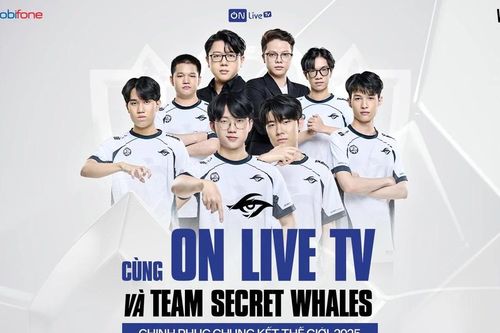 ON Live TV hợp tác chiến lược cùng Team Secret Whales, đại diện Việt Nam chinh phục Worlds 2025