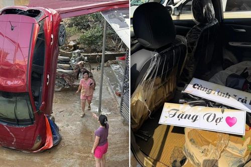 Những hình ảnh 'cười ra nước mắt' về xe cộ trong trận ngập lụt ở Thái Nguyên