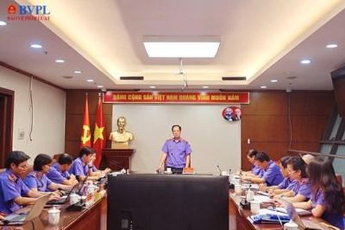 Phó Viện trưởng VKSND tối cao Trần Hải Quân làm việc với Cục 1, Cục 2 và Cục 3