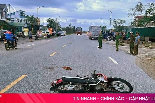 Xe tải va chạm xe máy, cụ ông tử vong thương tâm