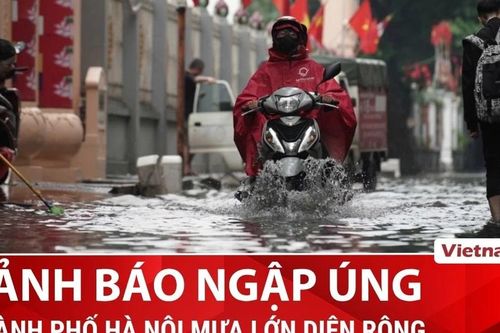 Hà Nội mưa diện rộng, cảnh báo nhiều tuyến phố có thể ngập úng