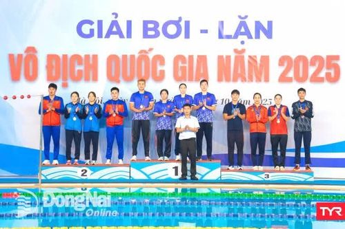 Vũ Đặng Nhật Nam tỏa sáng giúp Đồng Nai đứng thứ hai Giải Bơi lặn vô địch quốc gia năm 2025