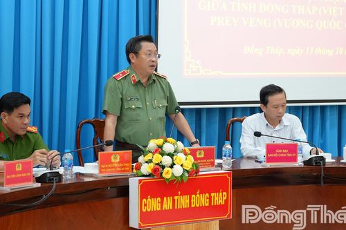Ra mắt hoạt động Văn phòng liên lạc phòng, chống ma túy và tội phạm qua biên giới giữa tỉnh Đồng Tháp với tỉnh Prey Veng