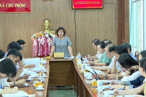 Trung tâm Phục vụ hành chính công xã Chư Prông số hóa 100% hồ sơ đầu vào