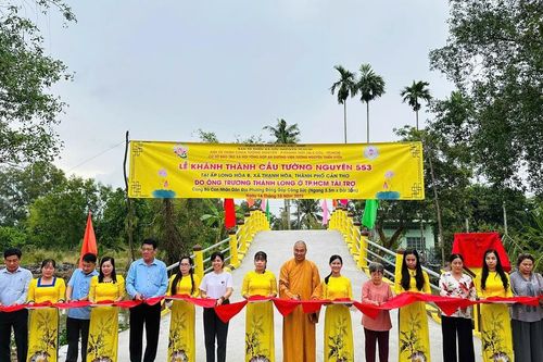 Chùa Tường Nguyên khánh thành 3 cây cầu bê-tông nông thôn tại TP.Cần Thơ