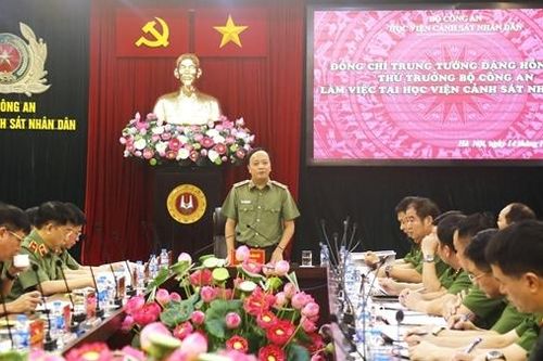 Xây dựng Học viện CSND trở thành cơ sở đào tạo Cảnh sát uy tín trong khu vực