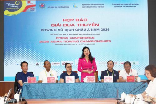 Hải Phòng đăng cai giải Đua thuyền Rowing vô địch Châu Á 2025