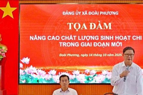 Xã Đoài Phương: Tạo chuyển biến rõ rệt, thực chất trong sinh hoạt chi bộ