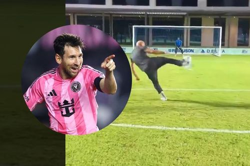 Vệ sĩ của Messi vô lê ghi bàn