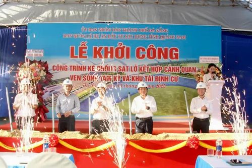 Đà Nẵng khởi công kè chống sạt lở sông Tam Kỳ